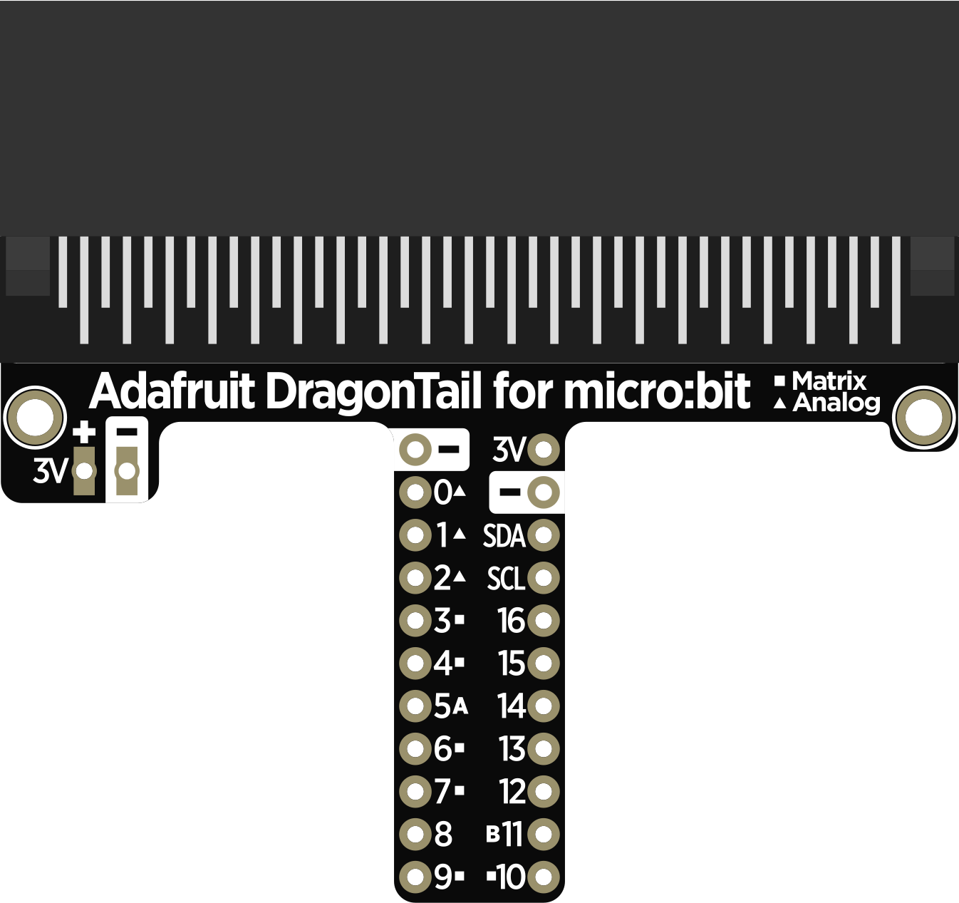 Image of Adafruit DragonTail for micro:bit