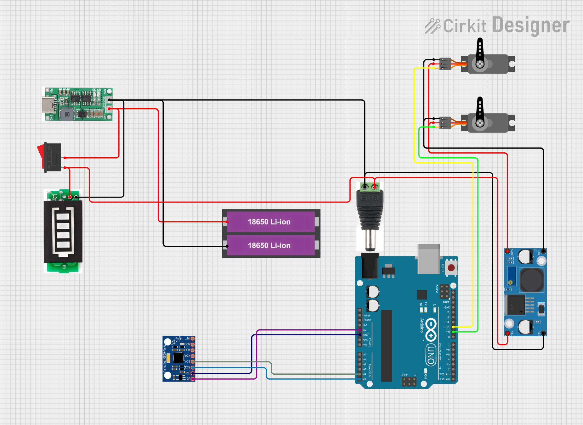 Image of Self Balancing Platform: A project utilizing sparkfun-battery-babysitter in a practical application