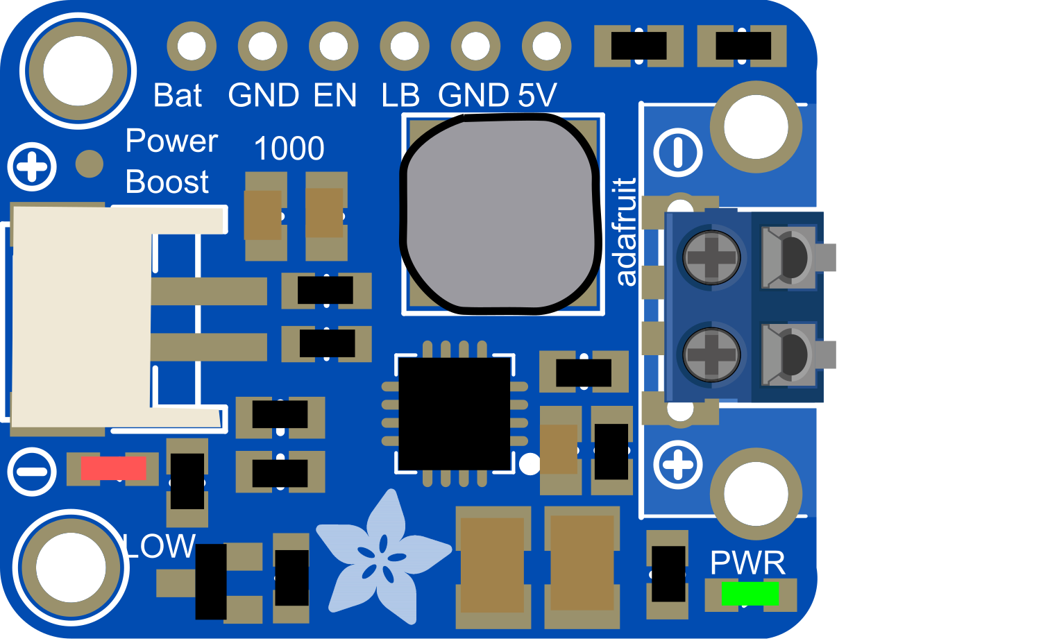 Image of PowerBoost 1000 Basic JST Terminal