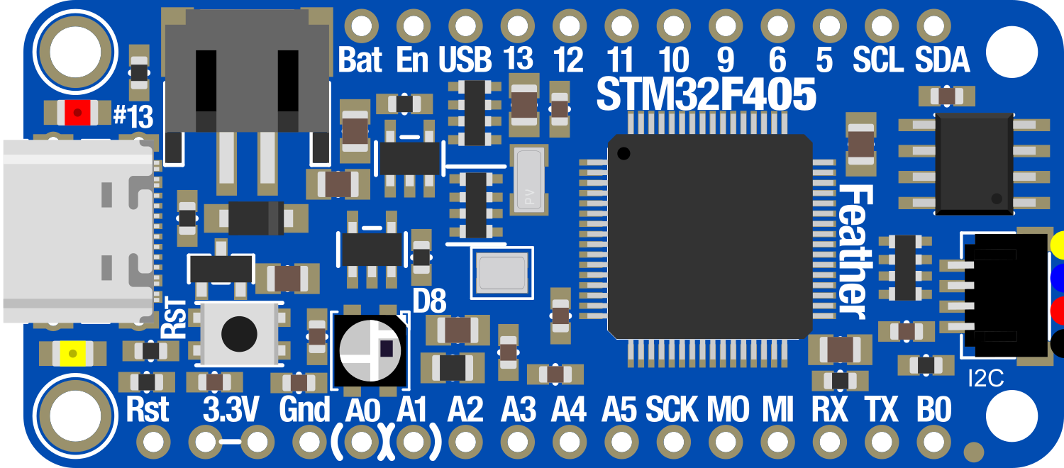 Image of Adafruit Feather STM32F405