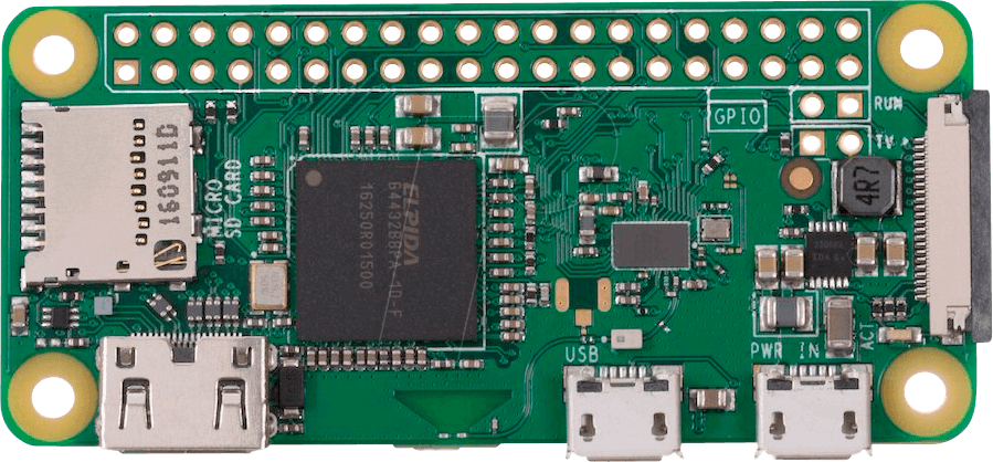 Image of raspberr pi zero w v1.1